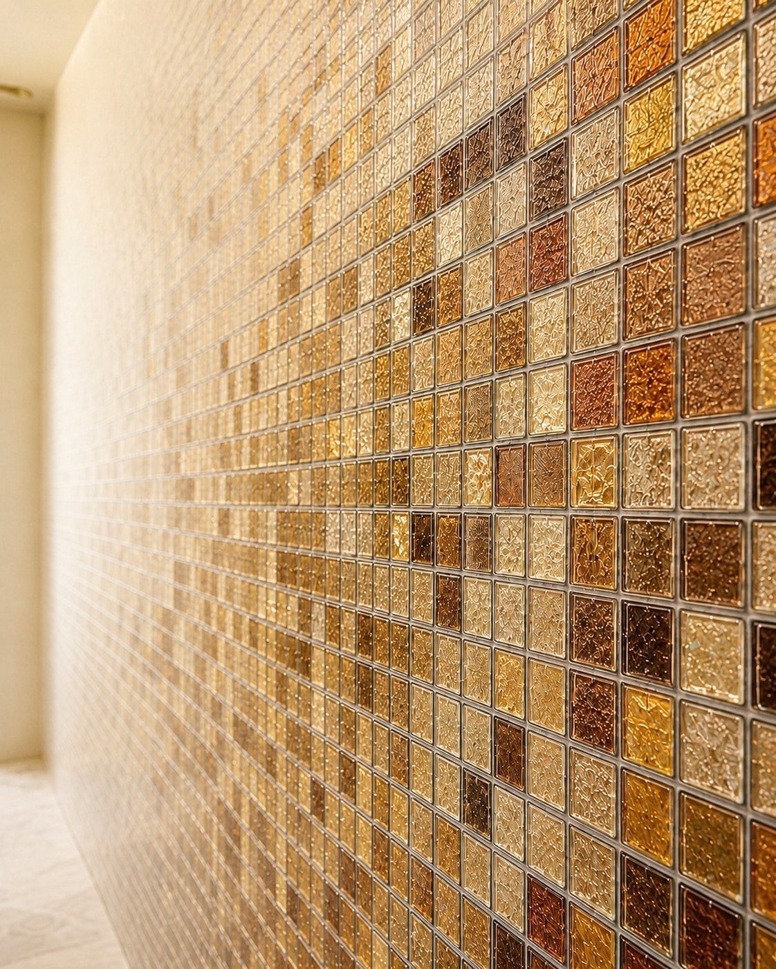 Gold accents catching the light