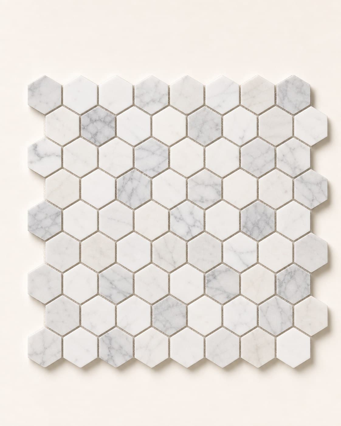 Hexagon marble mosaic