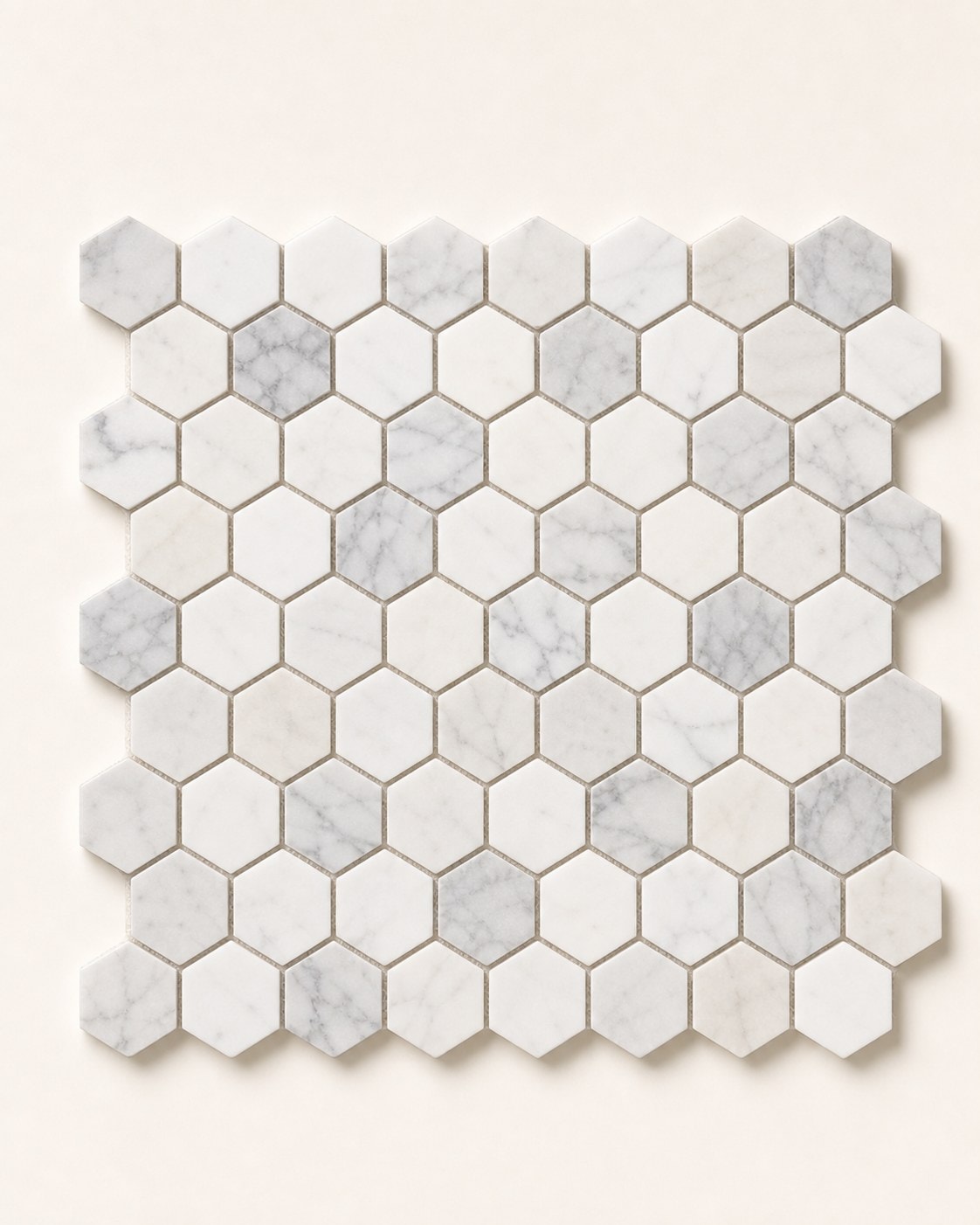 Hexagon marble mosaic