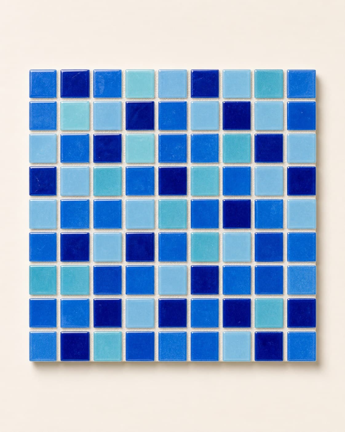 Mixed blue mosaic