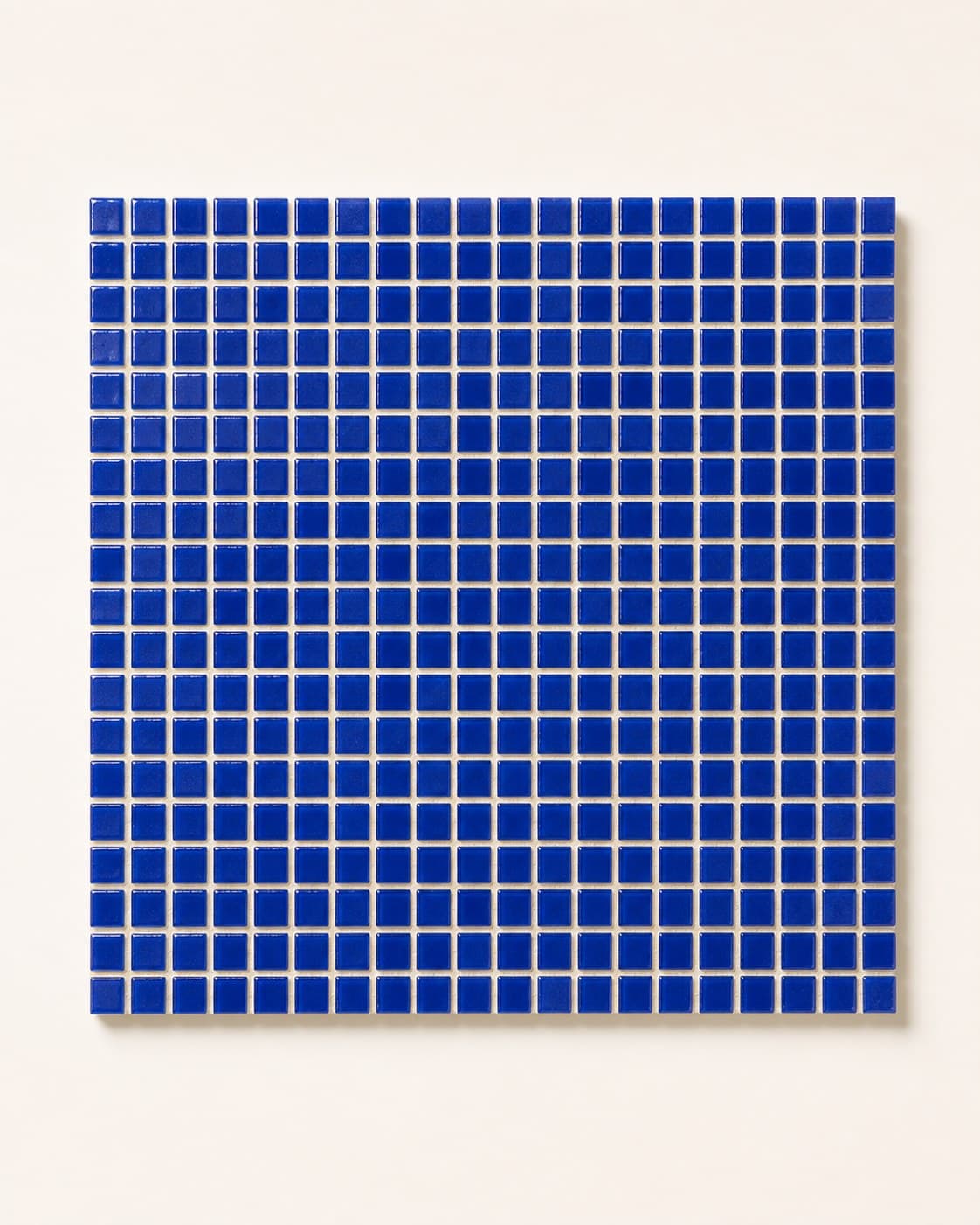 Plain blue mosaic