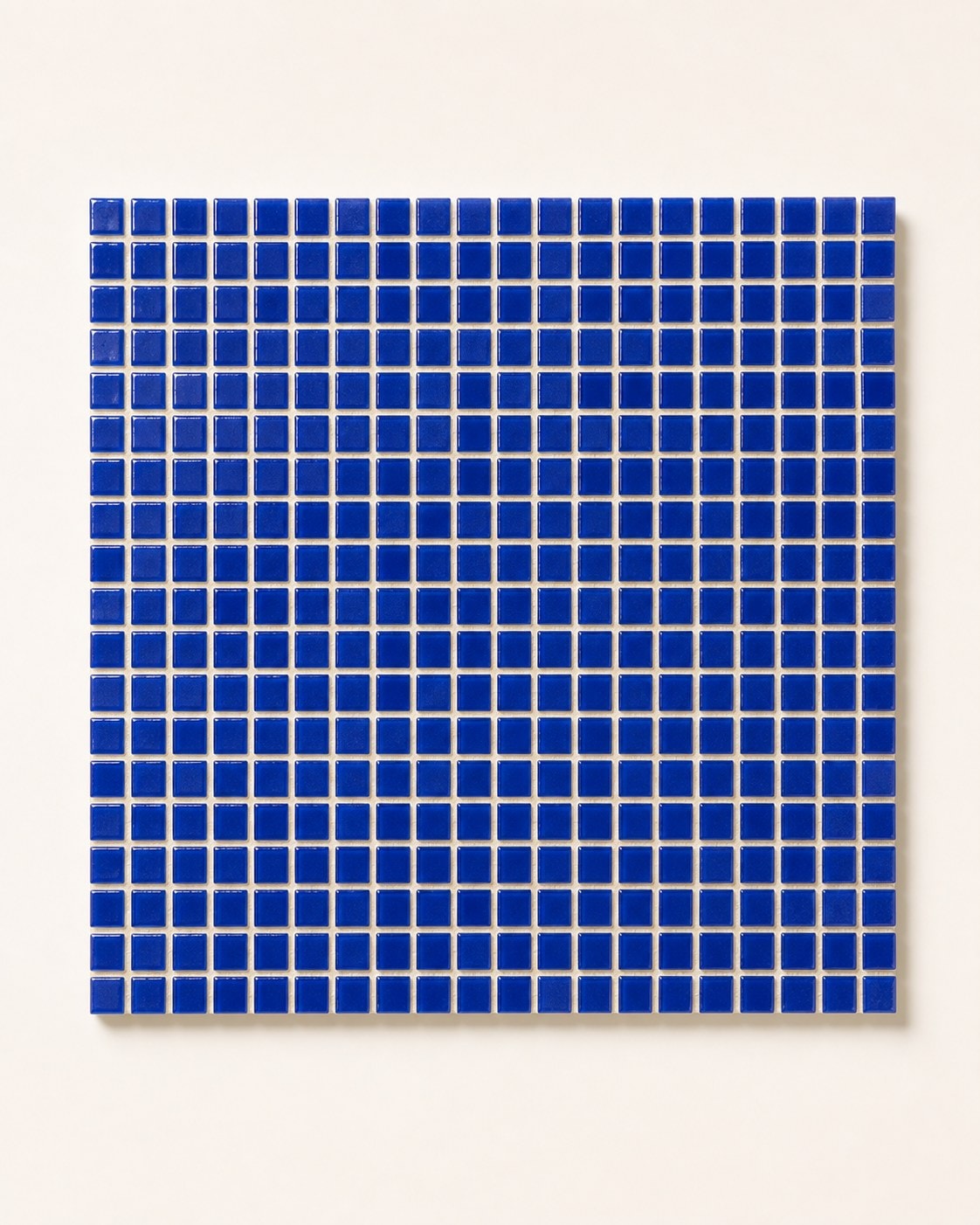 Plain blue mosaic